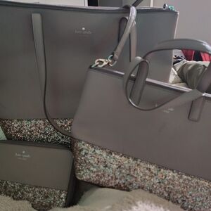 Kate Spade Glitter Tote Set